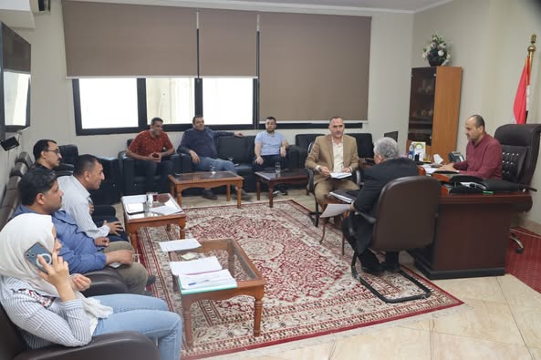 السكرتير العام المساعد يناقش إجراءات نقل خط الغاز بمسار مشروع كوبري  الشاملة